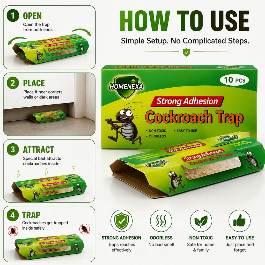 10 Pcs Cockroach Killer Trap