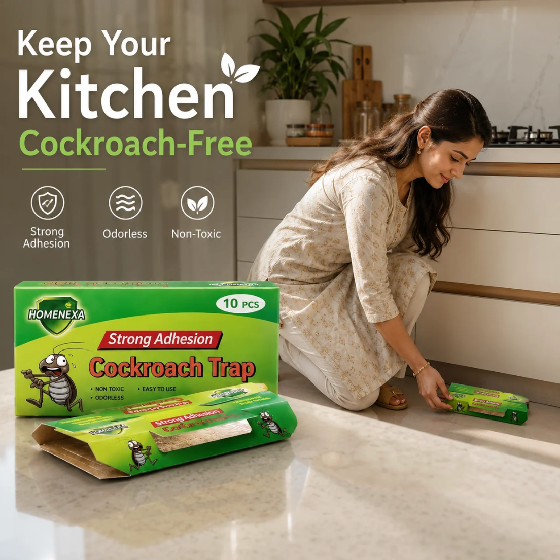 10 Pcs Cockroach Killer Trap
