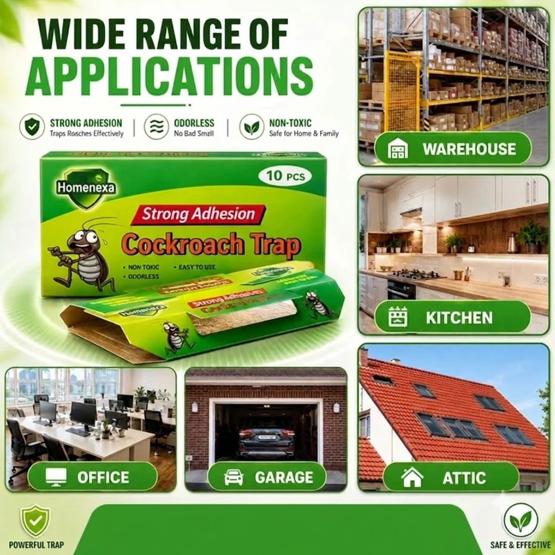 10 Pcs Cockroach Killer Trap